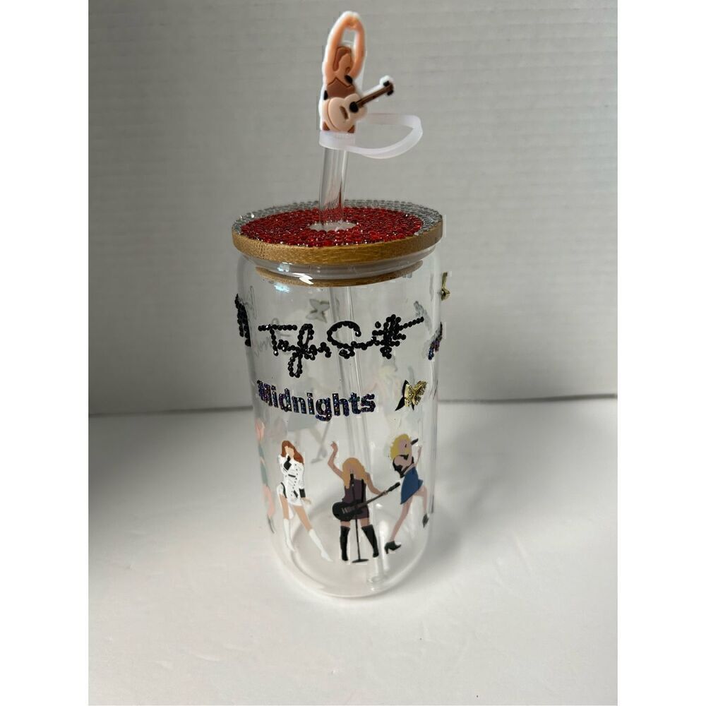 Handmade beer can shaped glass tumbler